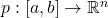 p:[a,b] \rightarrow \mathbb{R}^n